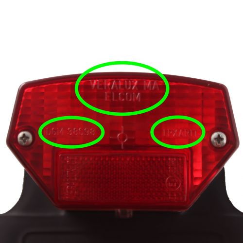 Fanale posteriore con portatarga per...