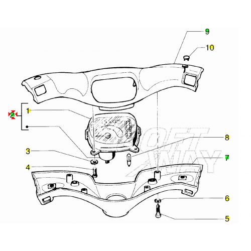 Contachilometri Piaggio Free 294475