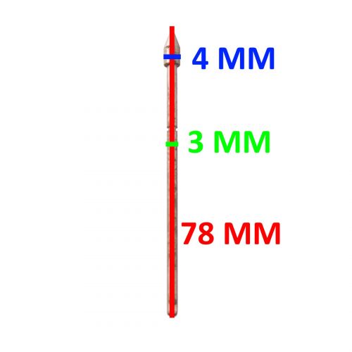 Spillo carburatore da 78 mm