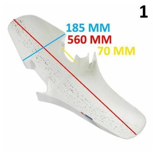 Parafango anteriore per moto stradale