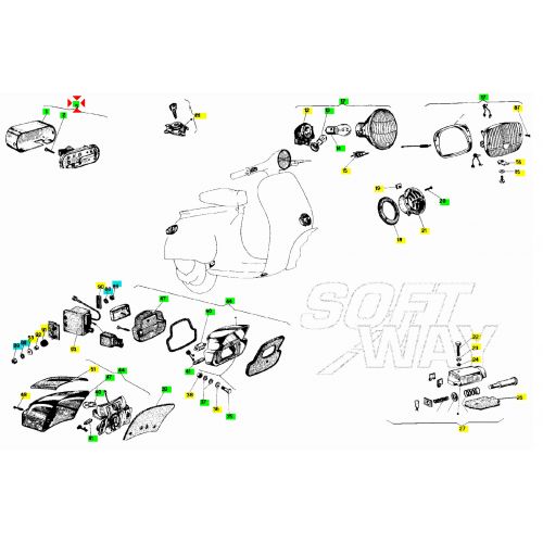 Devio luci Vespa 50 Special