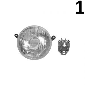 Faro in vetro per Vespa PX 2