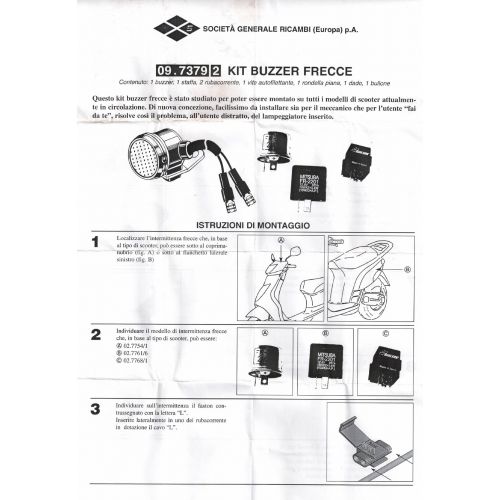 Cicalino frecce 12 volt per moto e...
