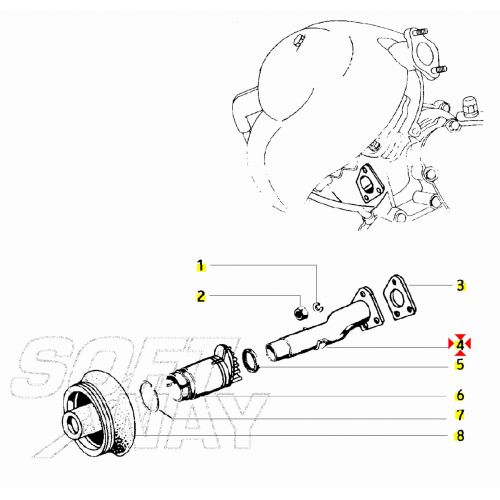 Collettore aspirazione Vespa PK XL...