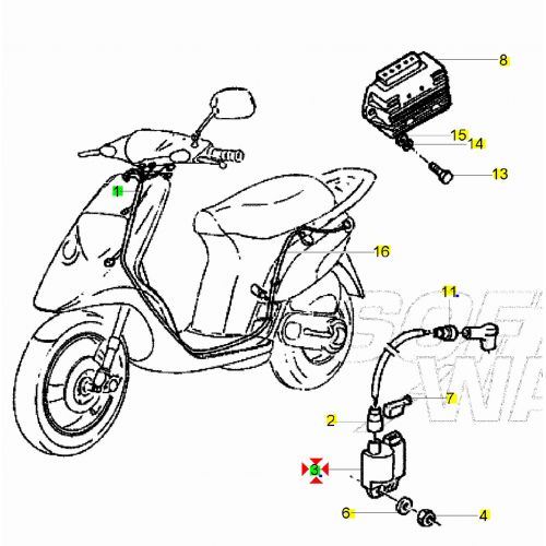 Centralina scooter Piaggio e Gilera...