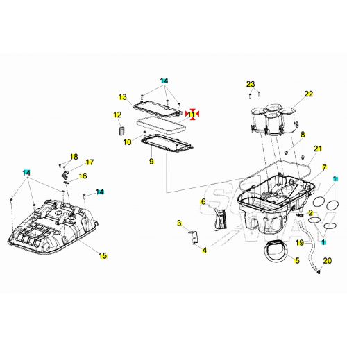 Filtro aria Aprilia RXV SXV RSV Tuono...