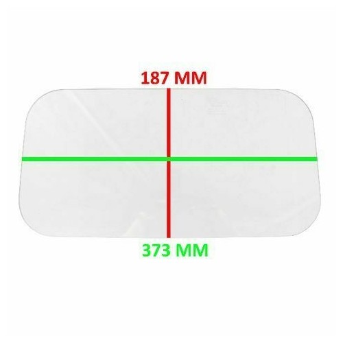 Vetro finestrino posteriore Ape P -...