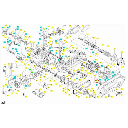 Guarnizione carter frizione scooter...