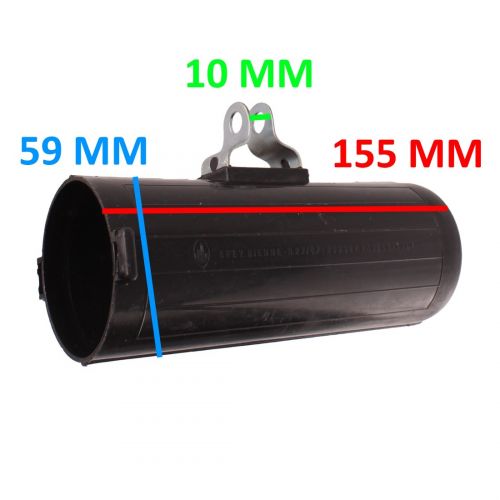 Portaoggetti a tubo sottosella senza...