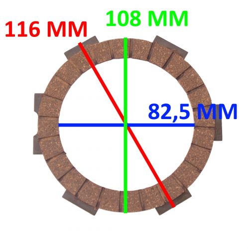 Kit dischi frizione Fabbri foro largo...