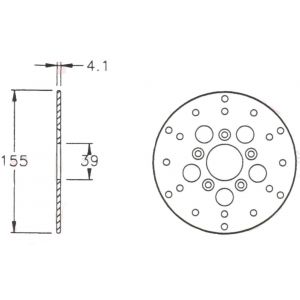 Disco freno scooter da 155... 2