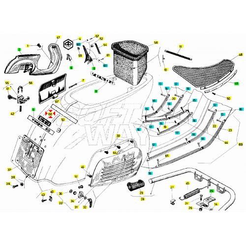 Targhetta posteriore Piaggio Vespa ET3