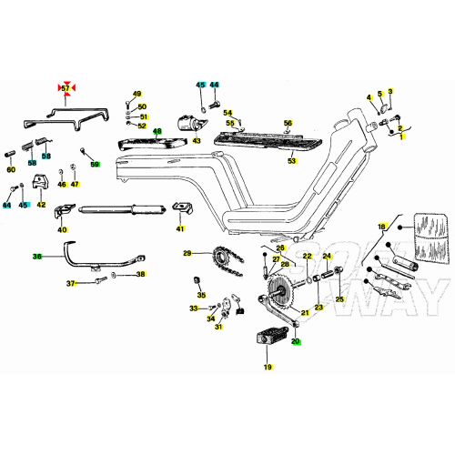 Mensola ribaltabile Piaggio Si