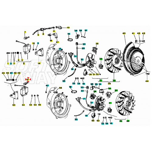 Cappuccio isolante centralina Vespa...