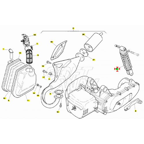 Ammortizzatore posteriore Aprilia SR...