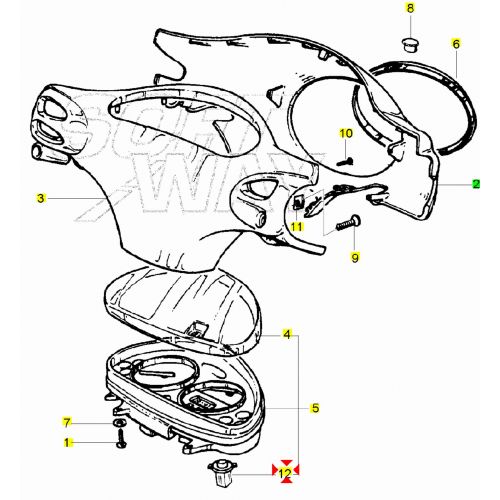 Portalampada faro anteriore Piaggio...
