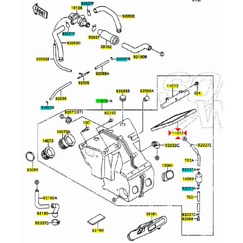Filtro aria Kawasaki ZXR H1 H2...