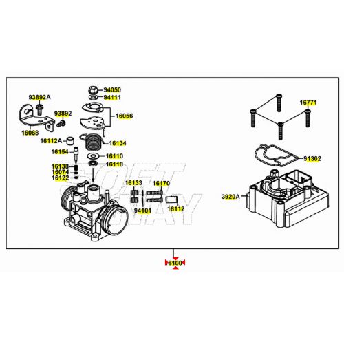 Corpo farfallato incompleto Kymco...