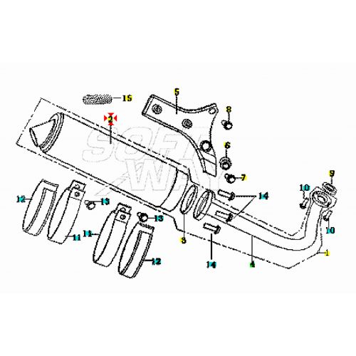 Scarico Keeway Hurricane 50 -...