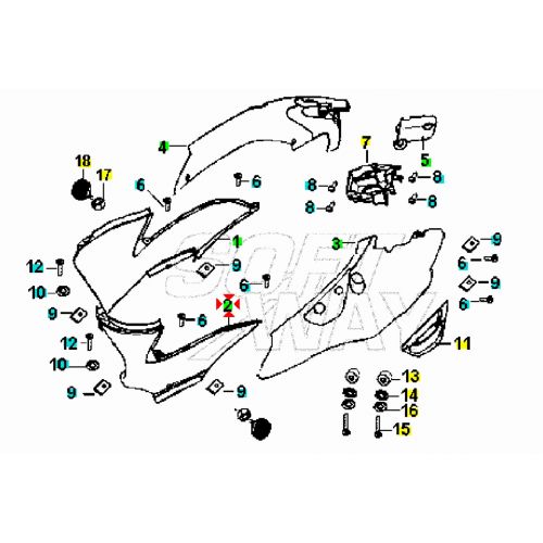 Carene sottosella destra e sinistra...