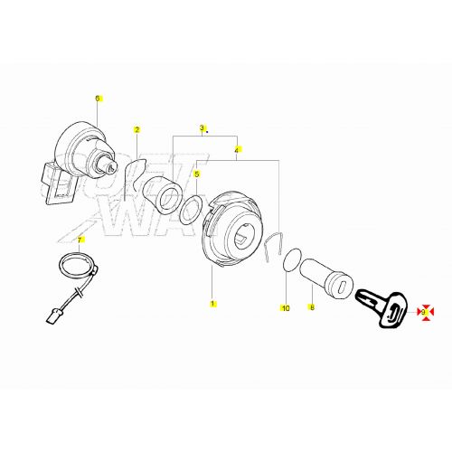 Sbozzato chiave con chip scooter vari...