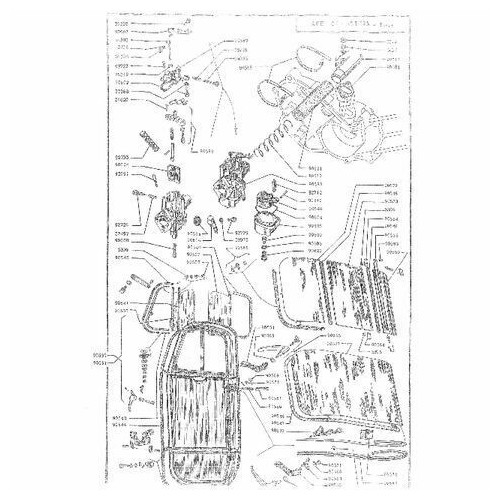 Levetta interna portiera Piaggio Ape...