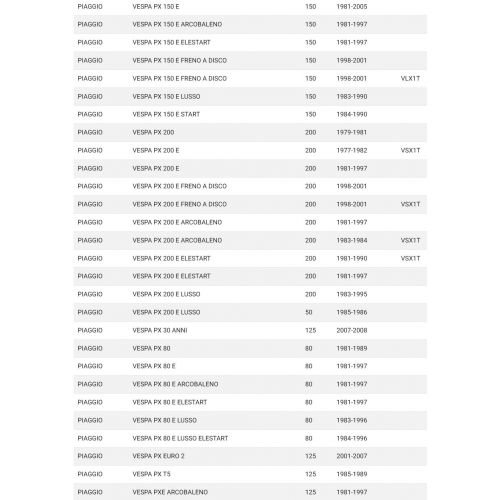 Cappuccio freccia anteriore Vespa PX