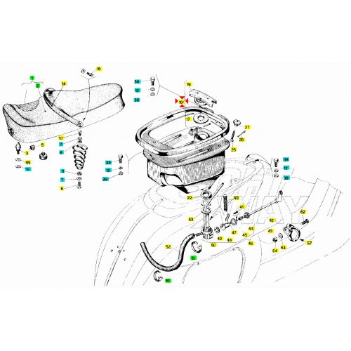 Serbatoio benzina Vespa 50 L