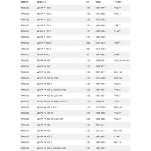 Tappeto poggiapiedi Vespa PX 2