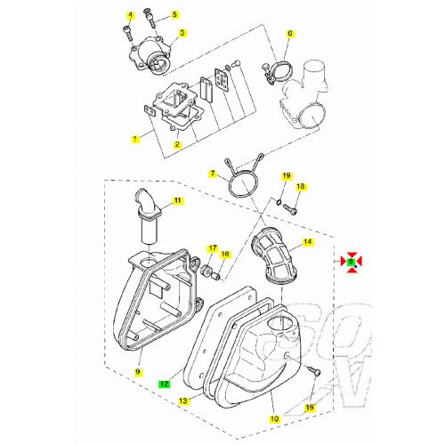 Scatola filtro scooter 50 motore...