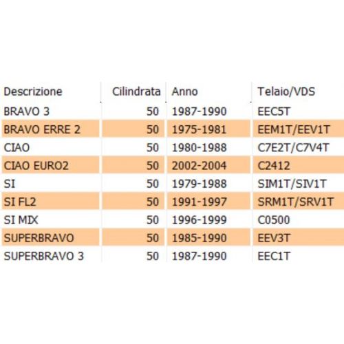 Retina filtro aria Ciao Bravo Si...