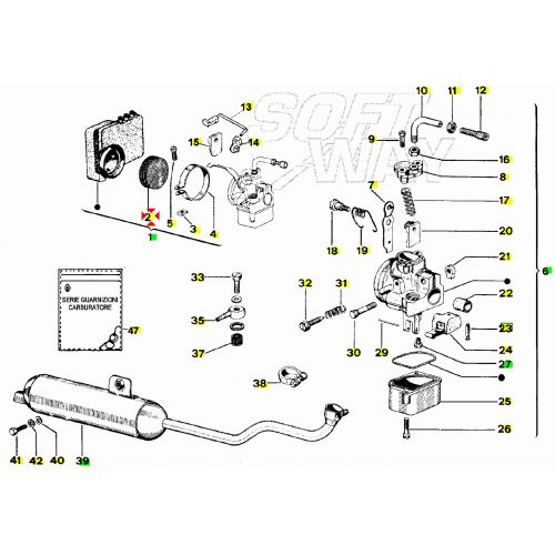 Retina filtro aria Ciao Bravo Si...