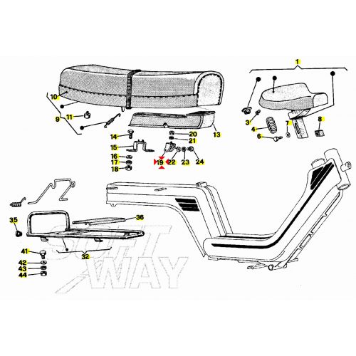 Staffa supporto anteriore sella...
