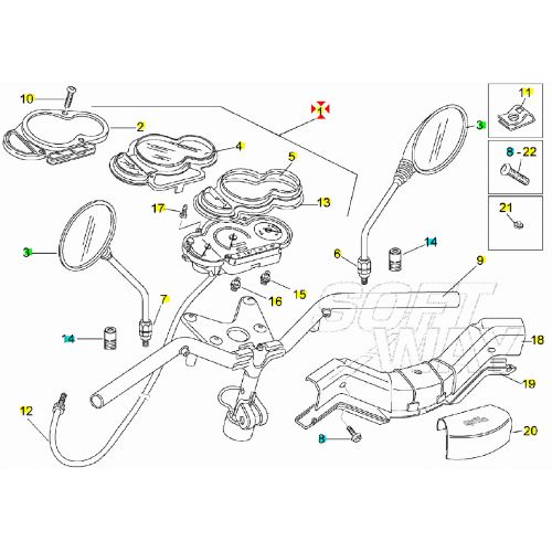 Contachilometri Aprilia Rally liquido...