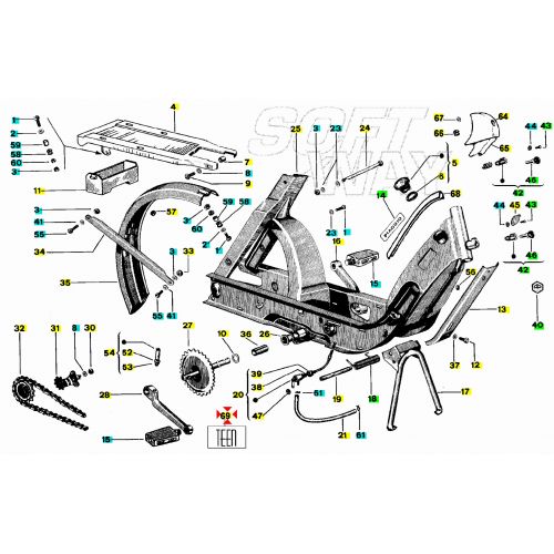 Targhetta bandina Ciao Teen 247913