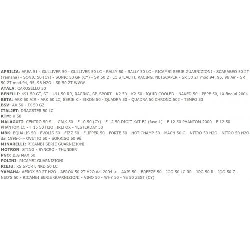 Guarnizioni base cilindro Minarelli...