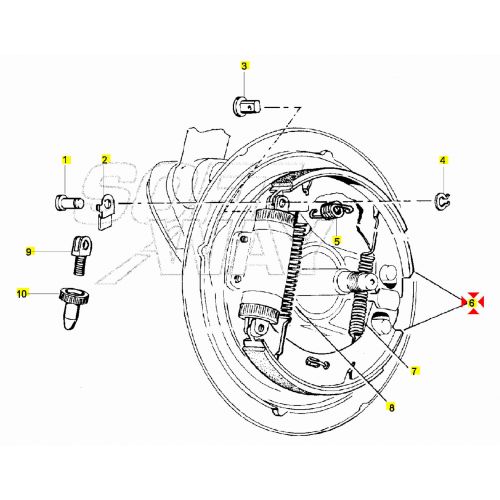 Coppia ganasce freno anteriore Cosa...