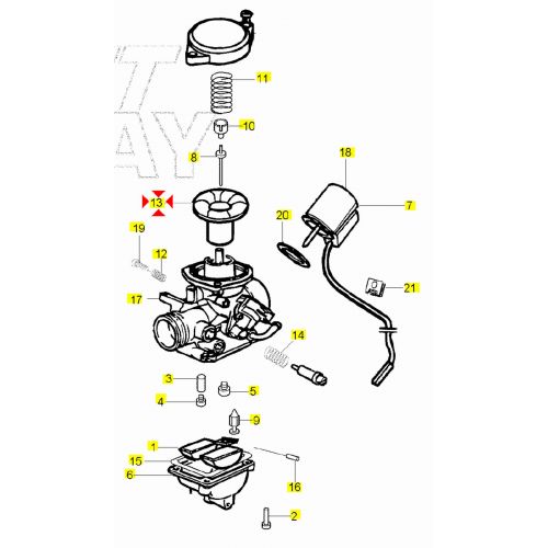 Membrana carburatore Liberty Zip...