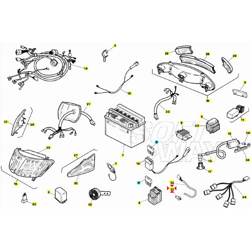 Termistore scooter Aprilia Yamaha MBK...