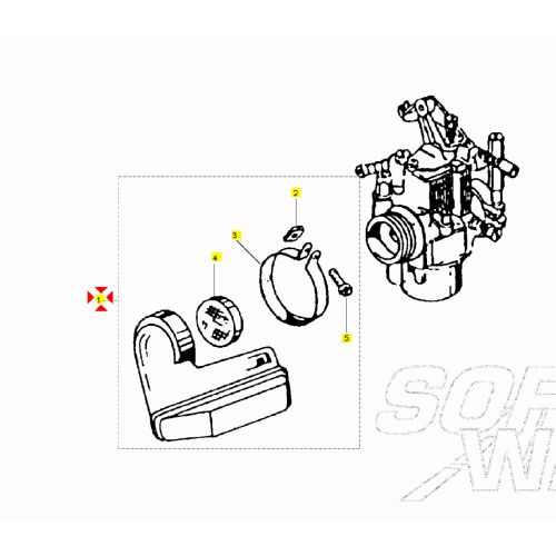 Filtro aria Vespa FL FL2 PK XL RUSH N...