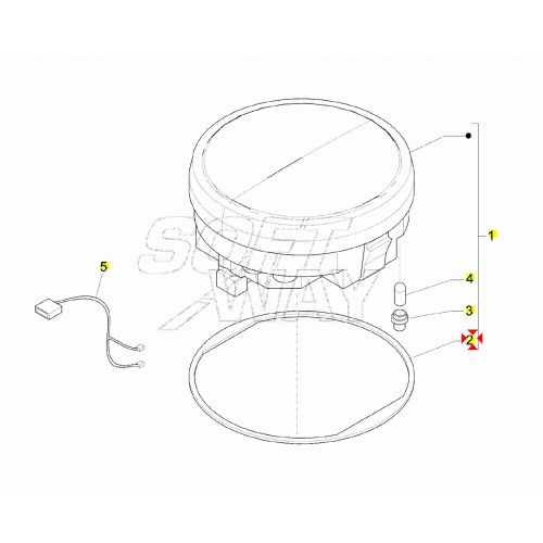 Guarnizione contachilometri Vespa N...