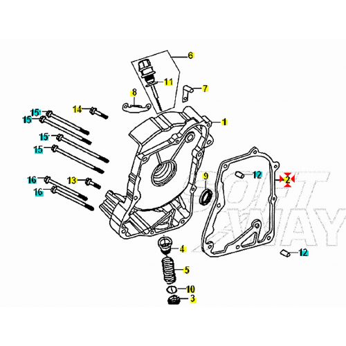 Guarnizione coppa olio scooter 125...