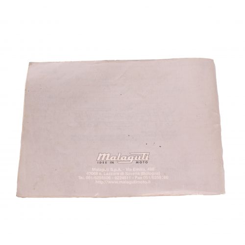 Libretto uso e manutenzione Malaguti...