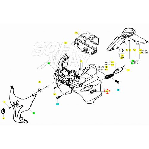 Targhetta " 500i.e. " Piaggio X9...