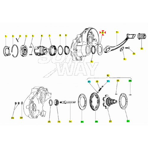 Rondella pedalina avviamento Piaggio...