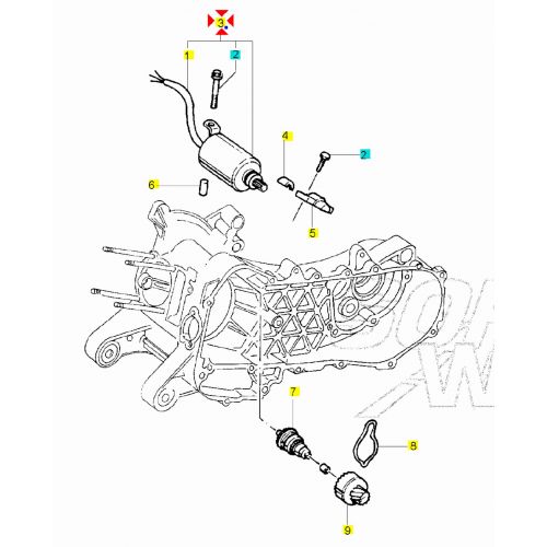 Motorino avviamento scooter 125...