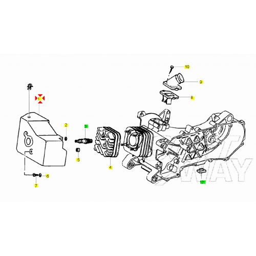 Cuffia raffreddamento Piaggio Free FL...