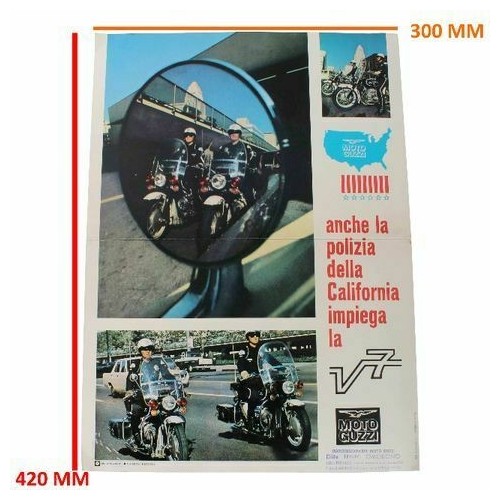 Opuscolo Moto Guzzi V7 polizia