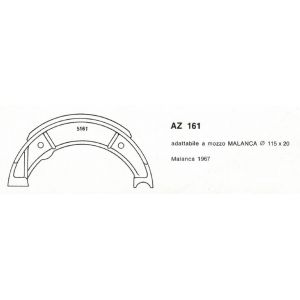 Ceppi freno Forma AZ 161 da... 2