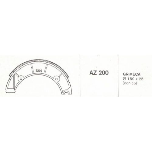 Ceppi freno Forma AZ 200 da 160 x 25